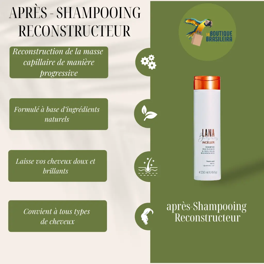 Après-shampooing Inceller 250 ml – Lana Brasiles