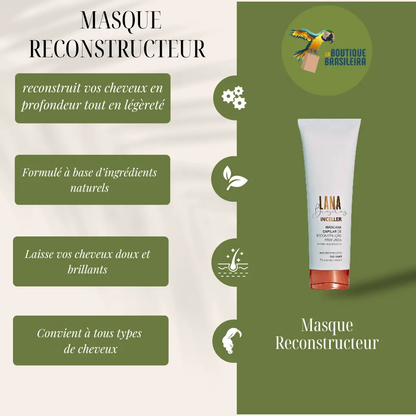 Masque Inceller 250 ml – Lana Brasiles - Reconstructeur