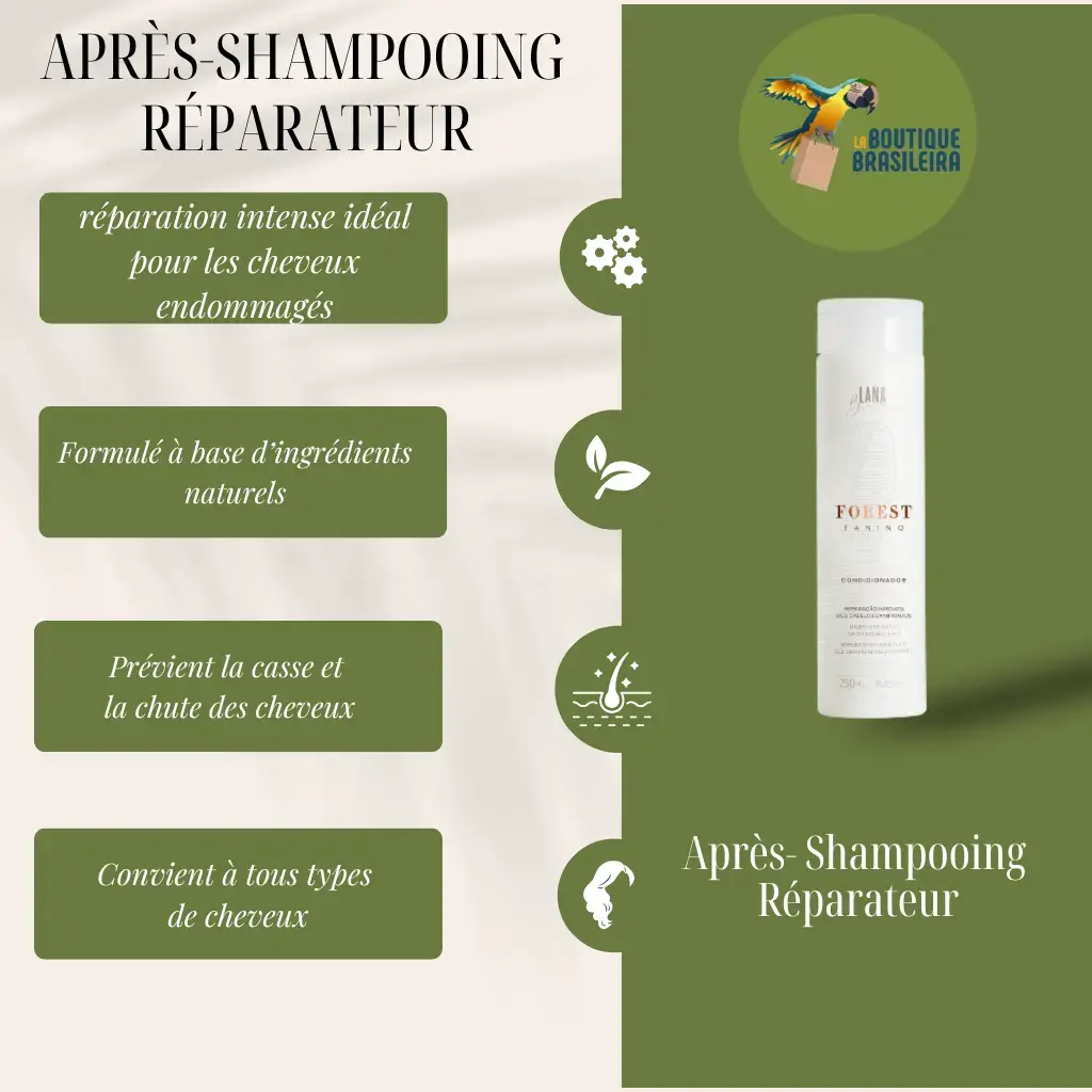 Après shampooing Forest Tanino 250 ml – Lana Brasiles