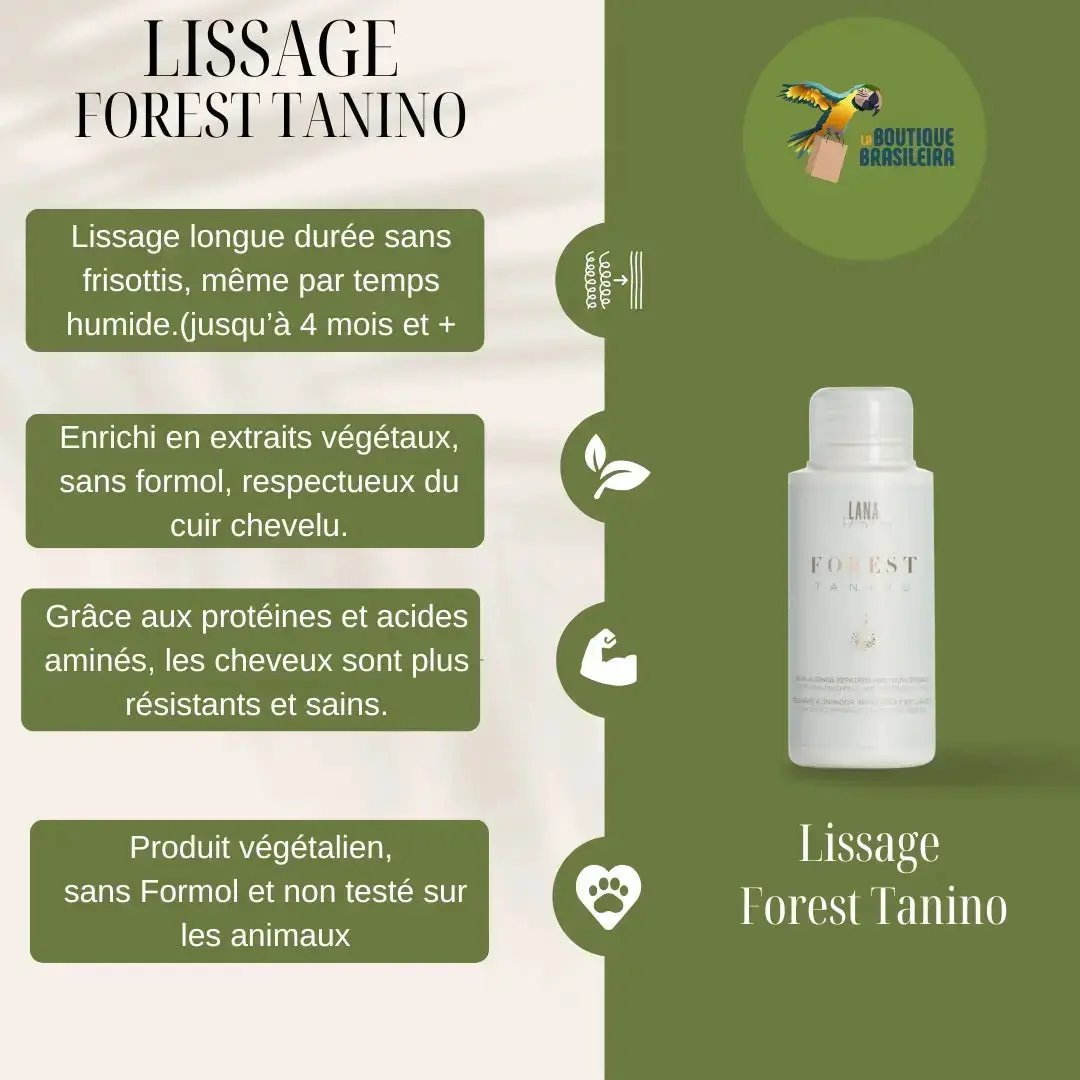 Lissage Brésilien Forest Tanino 100 ml – Lana Brasiles