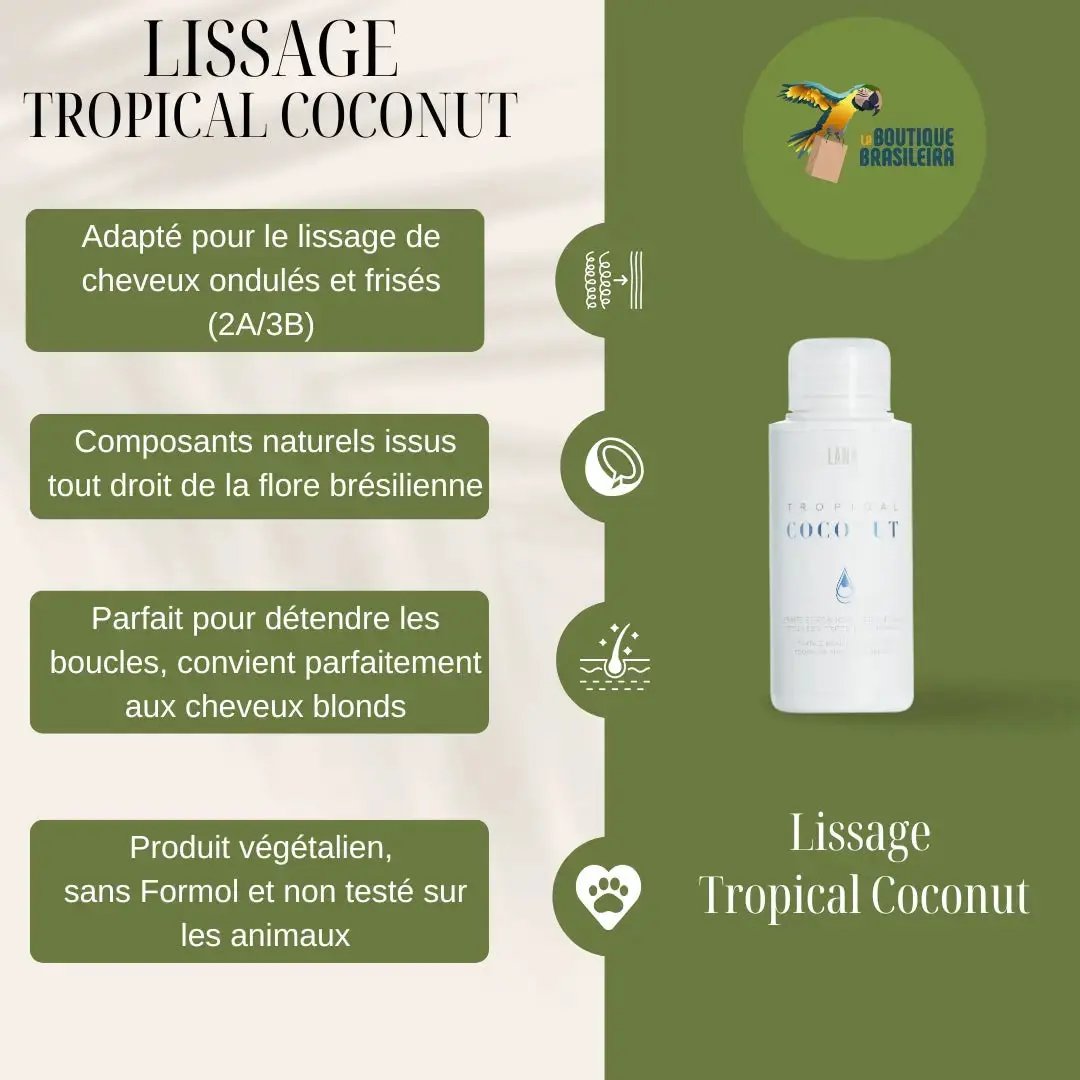 Lissage Brésilien Tropical Coconut 100 ml – Lana Brasiles