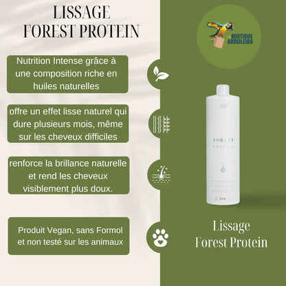 Flacon de soin capillaire Forest Protein Lana Brasiles – lissage sans formol