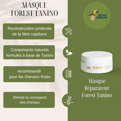 Masque Forest Tanino 200g – Lana Brasiles - Réparateur