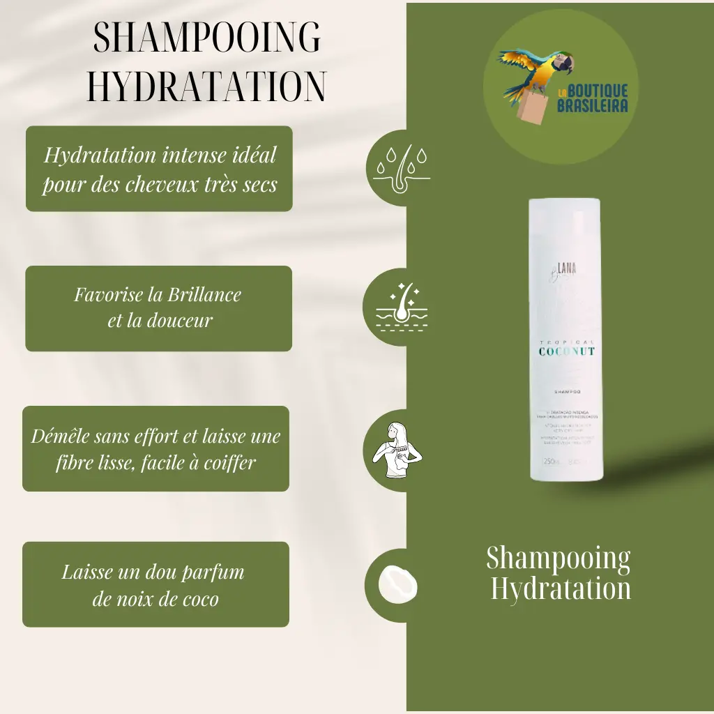 Shampooing Tropical Coconut 250ml – Lana Brasiles