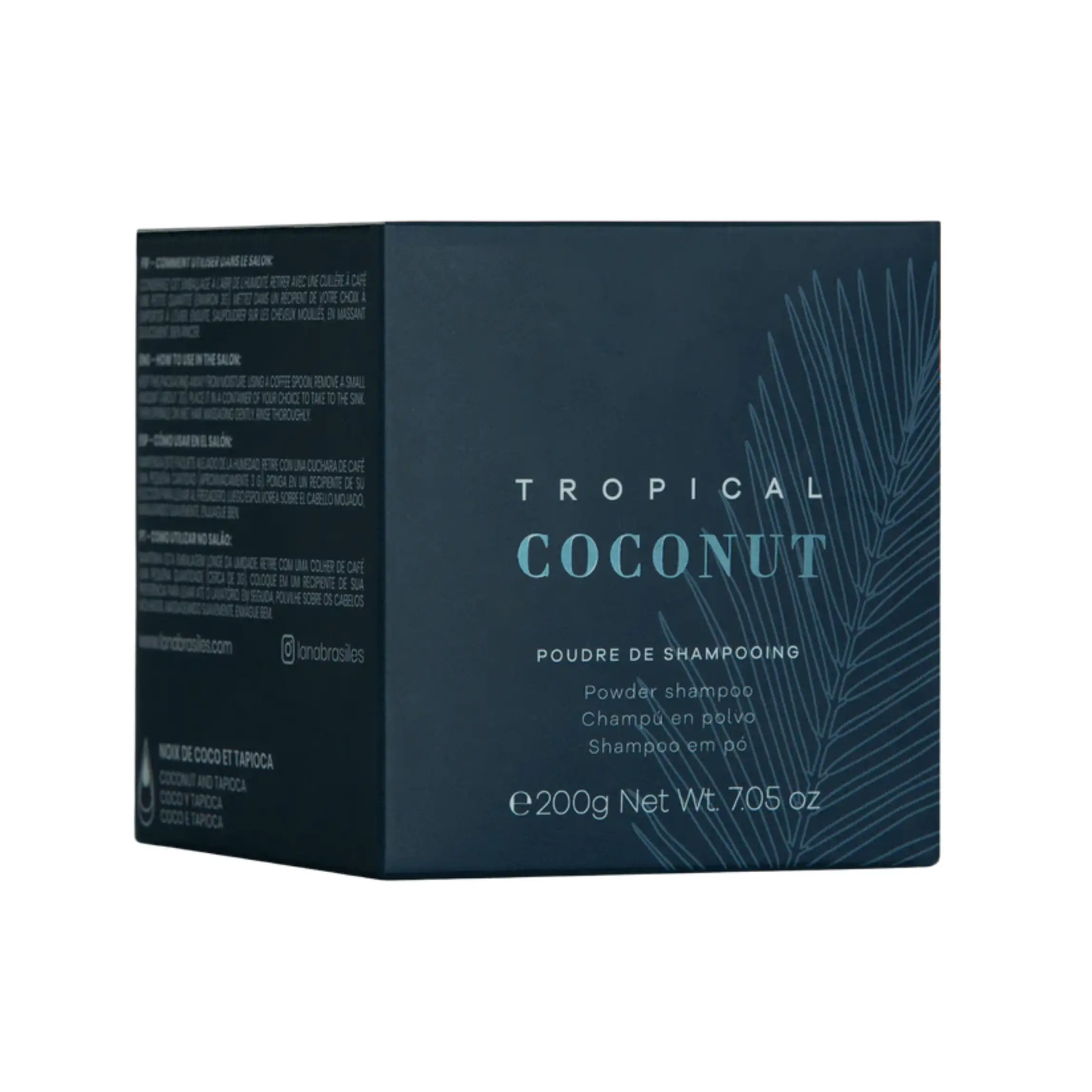 Shampooing en Poudre Tropical Coconut 200 g – Lana Brasiles
